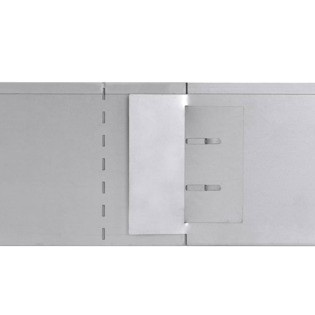 vidaXL Set gard gazon plăci flexibile 5 buc. 100x14 cm oțel zincat vidaXL Set gard gazon plăci flexibile 5 buc. 100x14 cm oțel zincat
