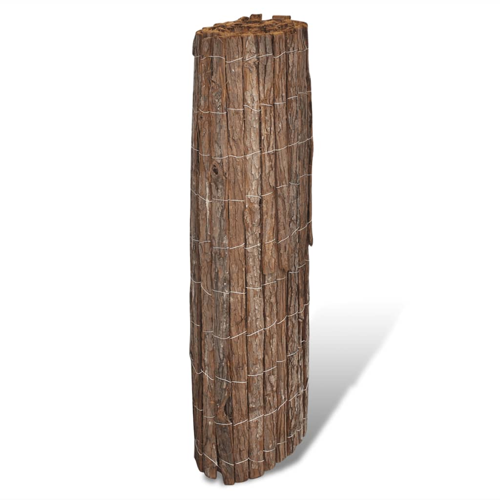 vidaXL Gard din scoarță de copac, 400 x 100 cm vidaXL Gard din scoarță de copac, 400 x 100 cm
