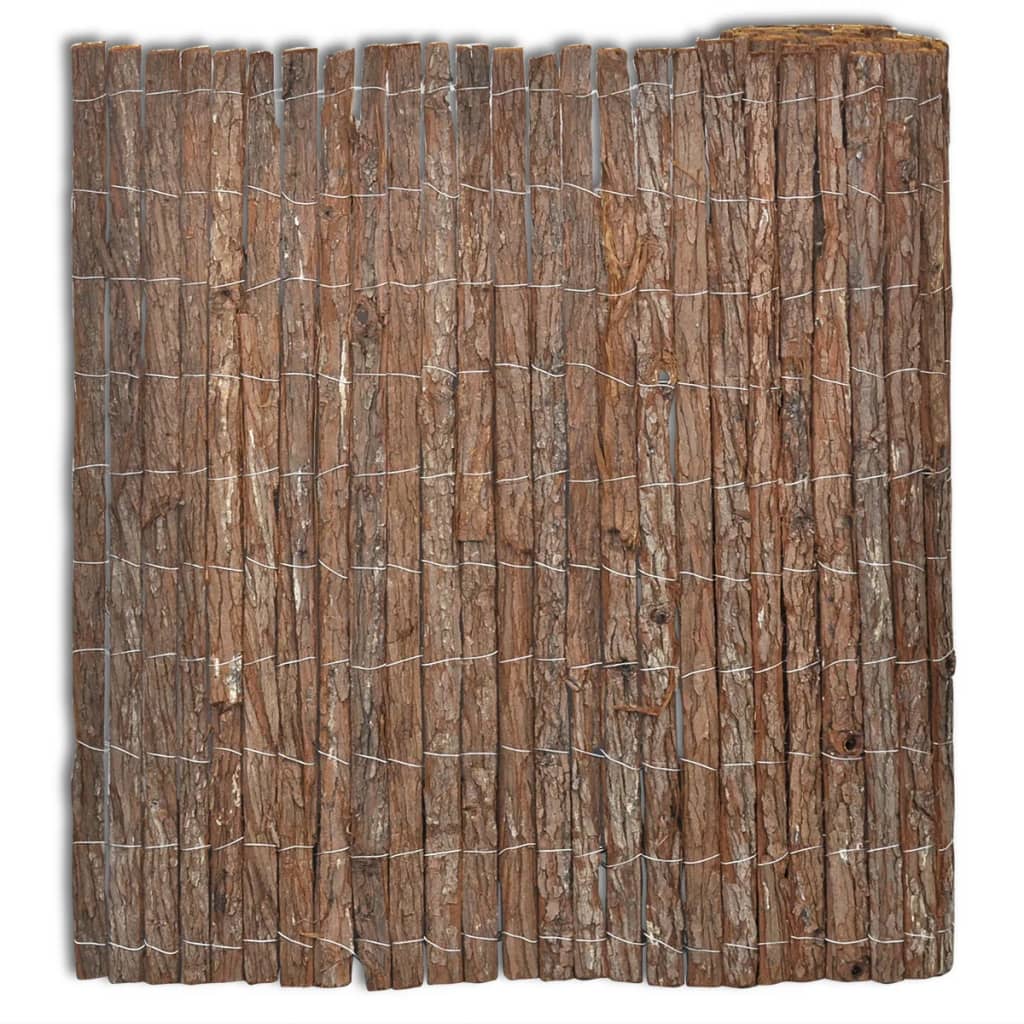 vidaXL Gard din scoarță de copac, 400 x 100 cm vidaXL Gard din scoarță de copac, 400 x 100 cm