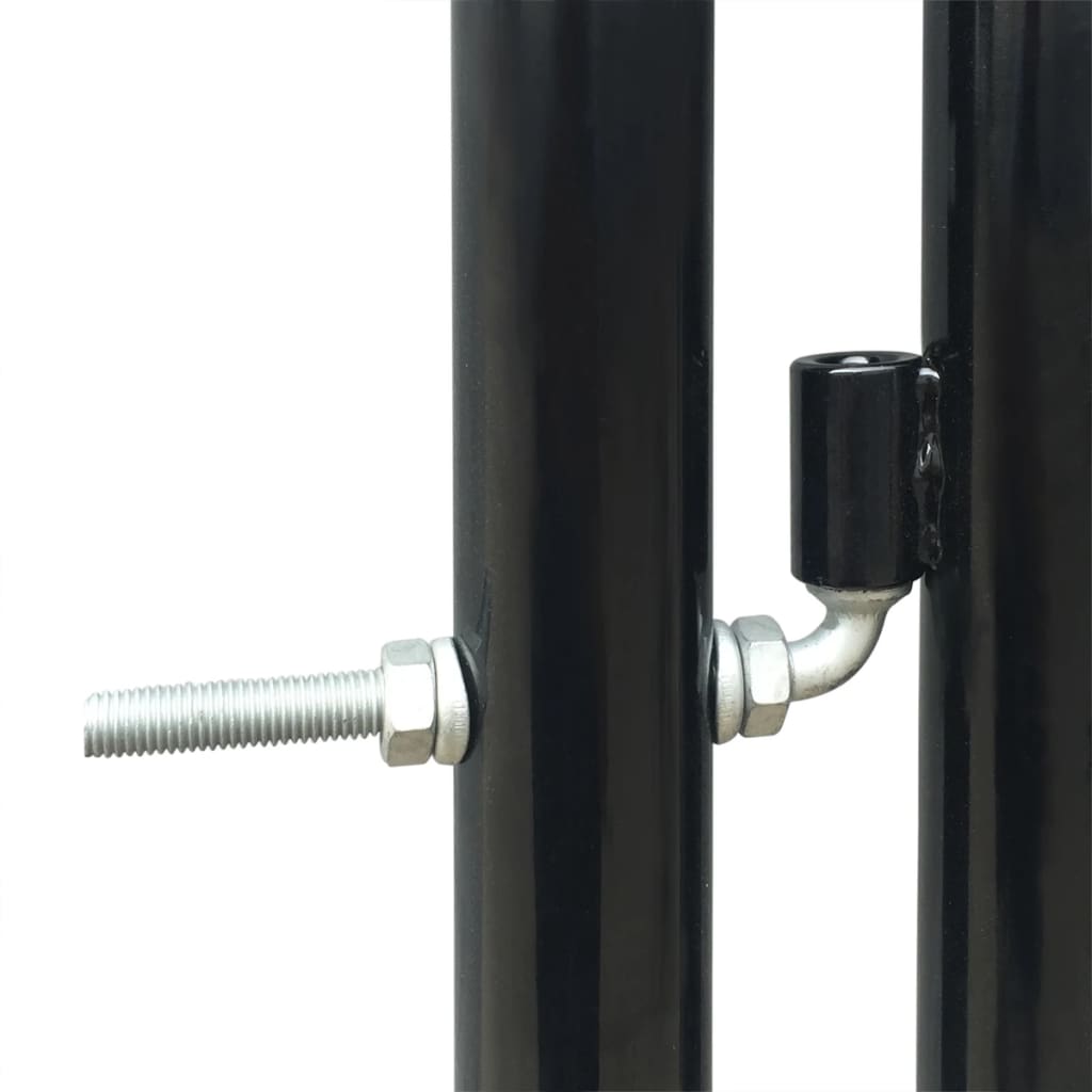 vidaXL Poartă de gard cu o ușă, negru, 300x225 cm vidaXL Poartă de gard cu o ușă, negru, 300x225 cm