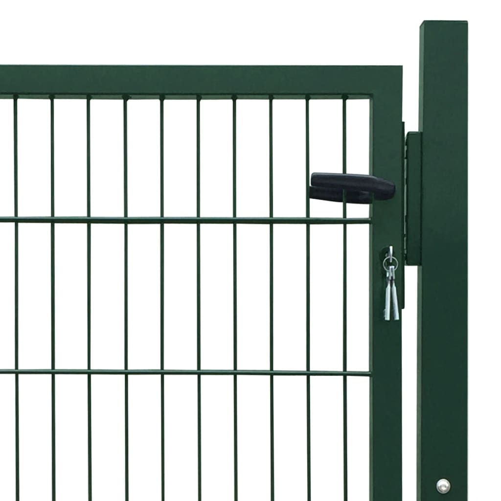 vidaXL Poartă pentru gard 2D (simplă), verde, 106x130 cm vidaXL Poartă pentru gard 2D (simplă), verde, 106x130 cm