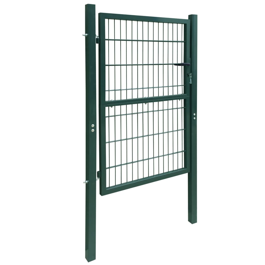 vidaXL Poartă pentru gard 2D (simplă), verde, 106x190 cm vidaXL Poartă pentru gard 2D (simplă), verde, 106x190 cm