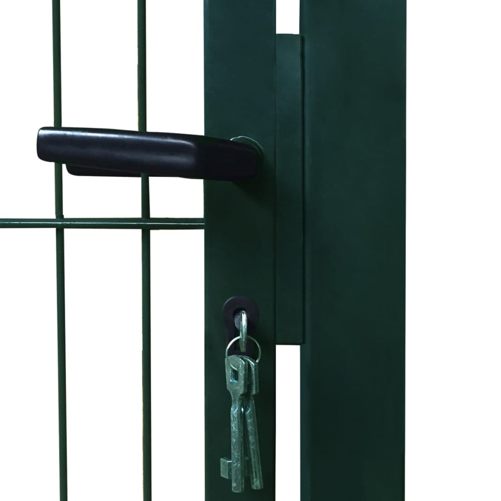 vidaXL Poartă pentru gard 2D (simplă), verde, 106x190 cm vidaXL Poartă pentru gard 2D (simplă), verde, 106x190 cm