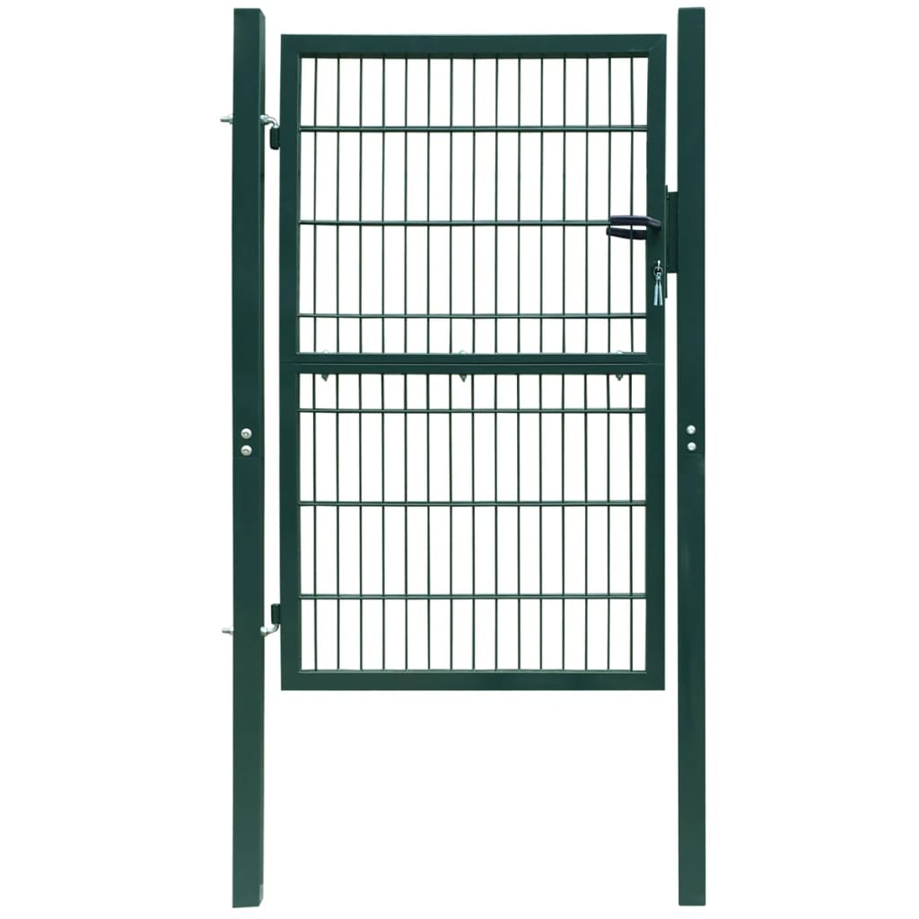 vidaXL Poartă pentru gard 2D (simplă), verde, 106x190 cm vidaXL Poartă pentru gard 2D (simplă), verde, 106x190 cm