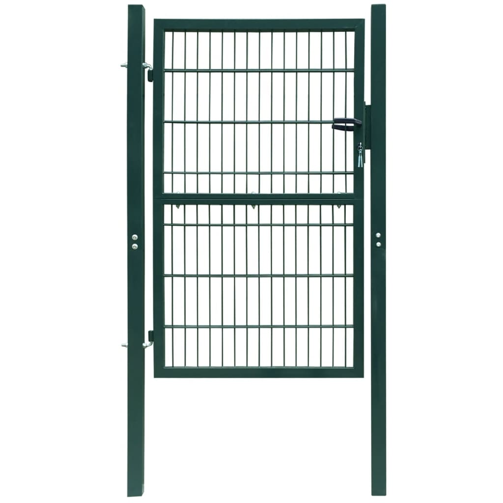 vidaXL Poartă pentru gard 2D (simplă), verde, 106x230 cm