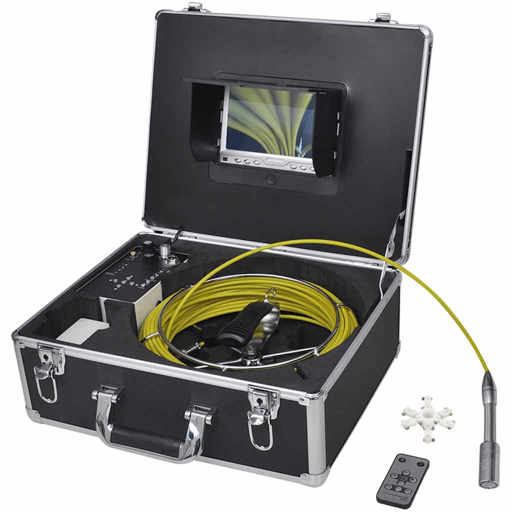 Cameră de inspecție țevi, 30 m, cu cutie de control DVR Cameră de inspecție țevi, 30 m, cu cutie de control DVR