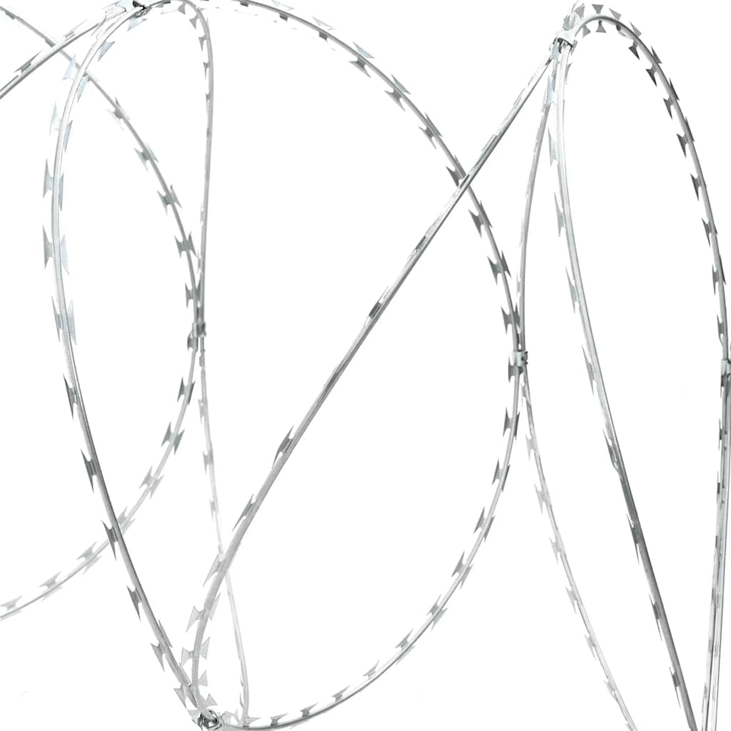 BTO-22 Concertina NATO sârmă ghimpată cu cleme, oțel galvanizat, 150 m BTO-22 Concertina NATO sârmă ghimpată cu cleme, oțel galvanizat, 150 m