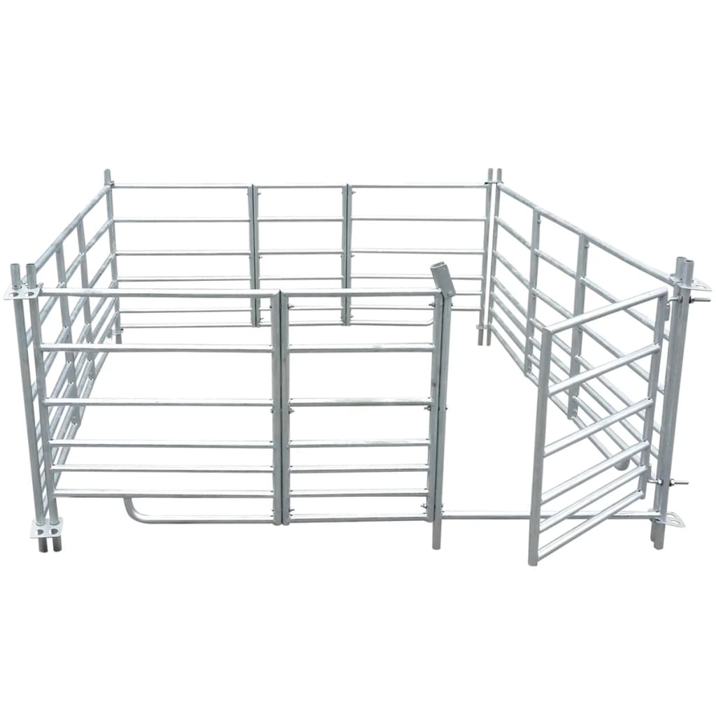 vidaXL Țarc pentru oi cu 4 panouri, oțel galvanizat, 183 x 183 x 92 cm vidaXL Țarc pentru oi cu 4 panouri, oțel galvanizat, 183 x 183 x 92 cm