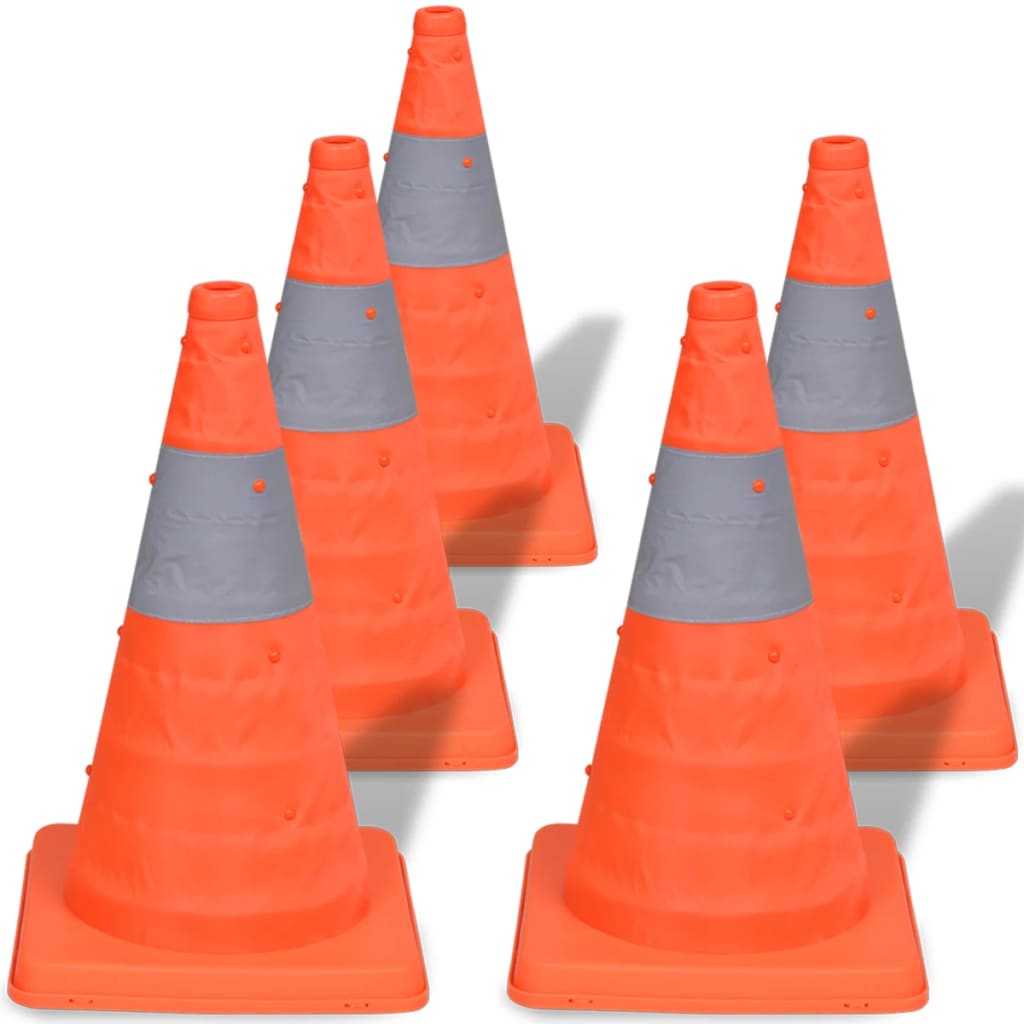 Conuri de trafic de tip pop-up 42 cm, 5 buc. Conuri de trafic de tip pop-up 42 cm, 5 buc.