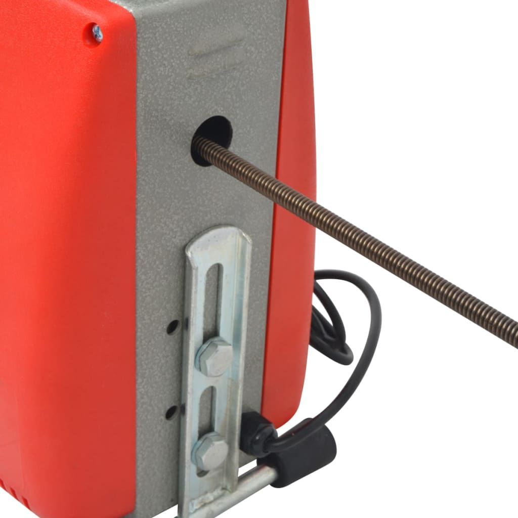 vidaXL Mașină de curățat țevi, 250 W, 15 m x 16 mm, 4,5 m x 9,5 mm