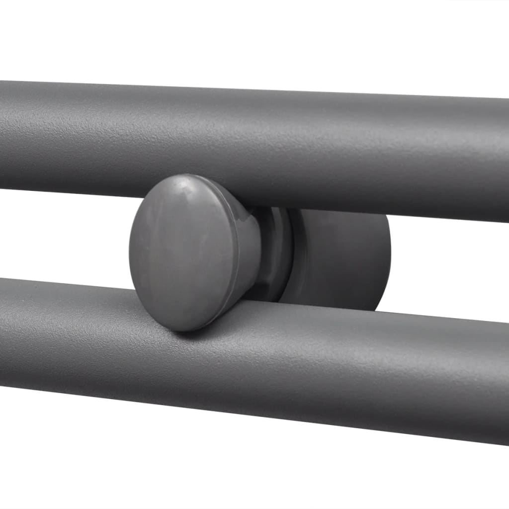 Radiator port-prosop încălzire centrală baie, drept, gri, 600x1160 mm Radiator port-prosop încălzire centrală baie, drept, gri, 600x1160 mm