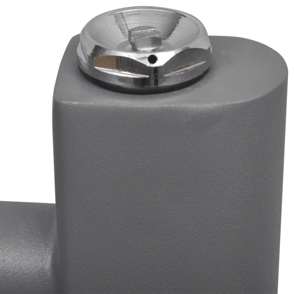Radiator port-prosop încălzire centrală baie, drept, gri, 600x1160 mm Radiator port-prosop încălzire centrală baie, drept, gri, 600x1160 mm