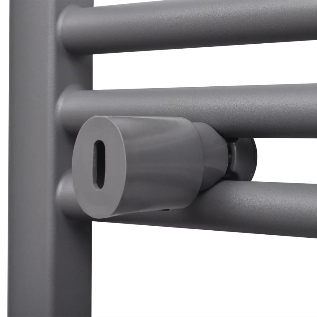 Radiator port-prosop încălzire centrală baie, drept, gri, 600x1160 mm Radiator port-prosop încălzire centrală baie, drept, gri, 600x1160 mm