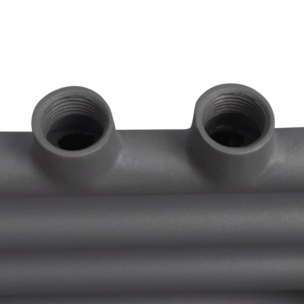 Radiator port-prosop încălzire centrală baie, drept, gri, 600x1160 mm Radiator port-prosop încălzire centrală baie, drept, gri, 600x1160 mm