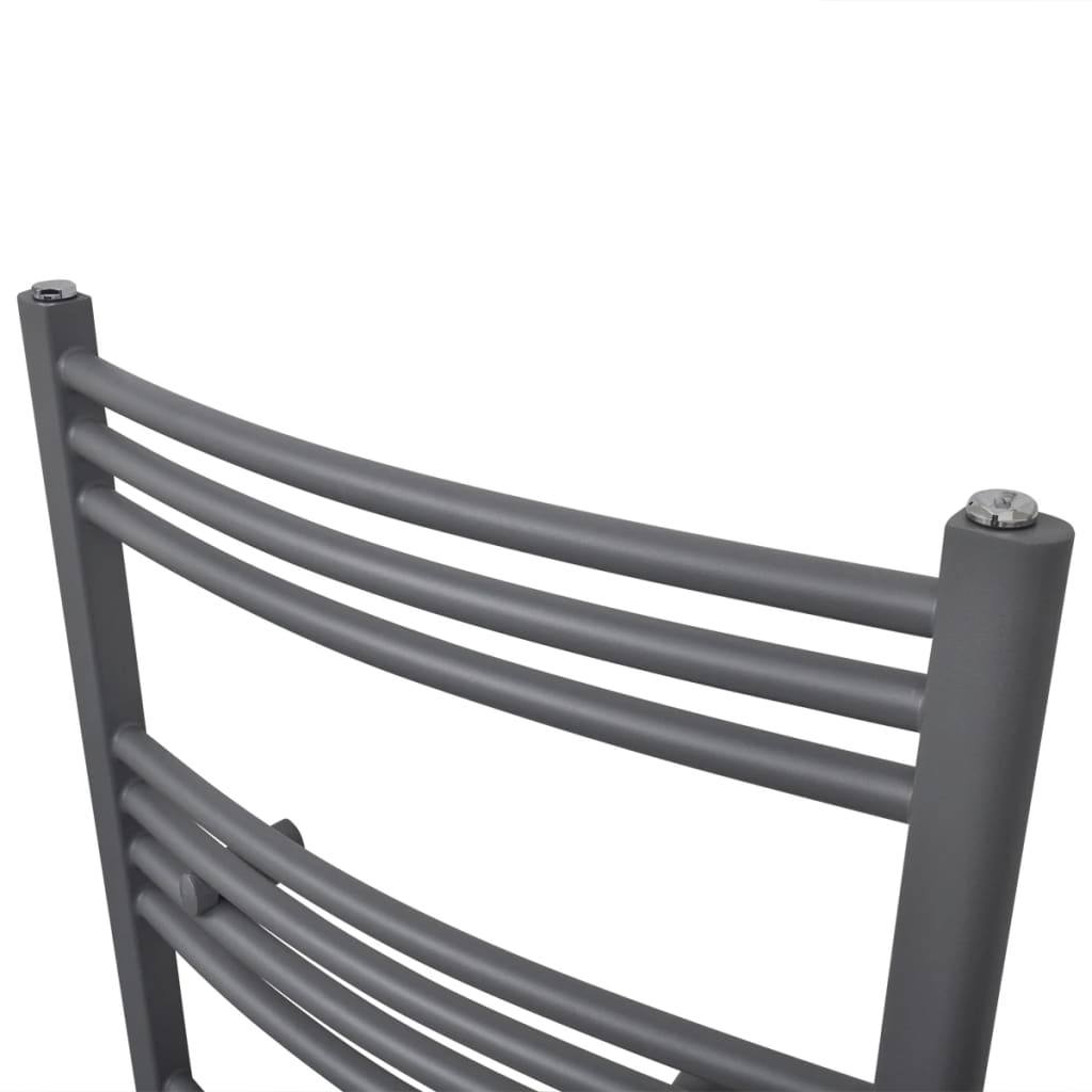 Radiator port-prosop încălzire centrală, curbat, 500 x 1160 mm, gri Radiator port-prosop încălzire centrală, curbat, 500 x 1160 mm, gri
