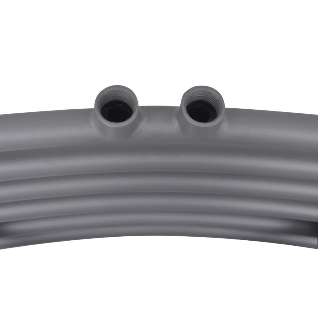 Radiator port-prosop încălzire centrală, curbat, 500 x 1160 mm, gri Radiator port-prosop încălzire centrală, curbat, 500 x 1160 mm, gri