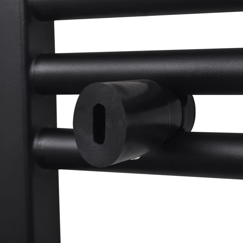 Radiator port-prosop încălzire centrală baie drept negru 500 x 764 mm Radiator port-prosop încălzire centrală baie drept negru 500 x 764 mm