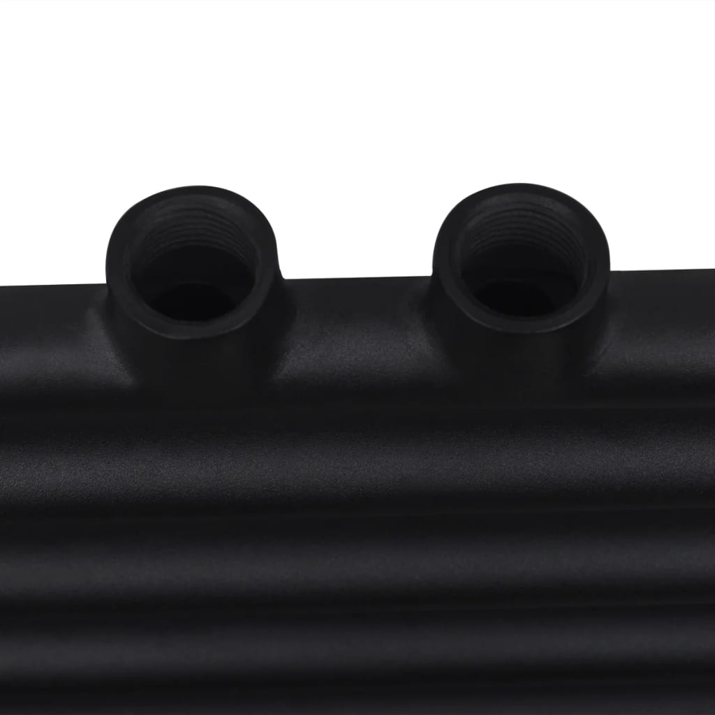 Radiator port-prosop încălzire centrală baie drept negru 500 x 764 mm Radiator port-prosop încălzire centrală baie drept negru 500 x 764 mm