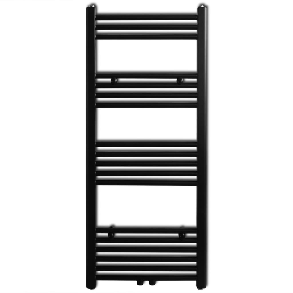 Radiator port-prosop încălzire centrală baie drept negru 500 x 1160 mm Radiator port-prosop încălzire centrală baie drept negru 500 x 1160 mm