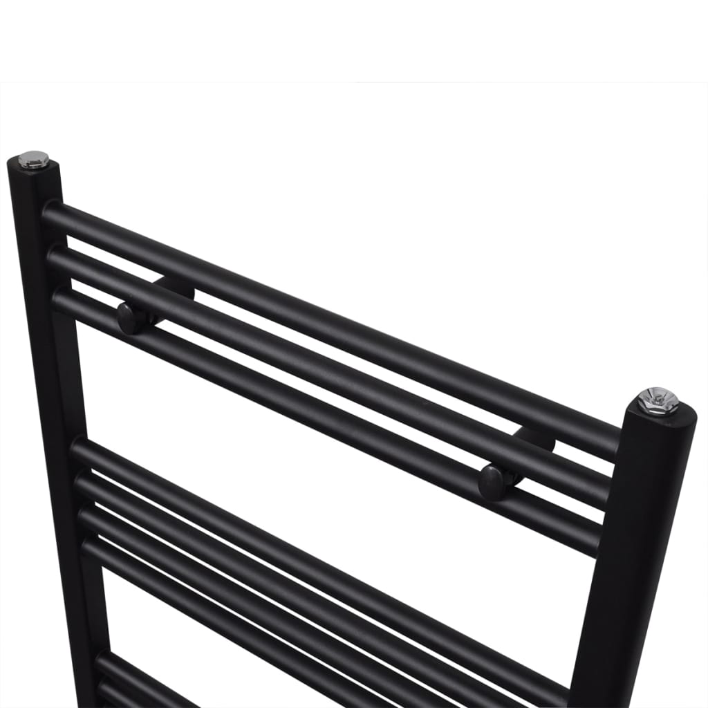 Radiator port-prosop încălzire centrală baie drept negru 500 x 1160 mm Radiator port-prosop încălzire centrală baie drept negru 500 x 1160 mm