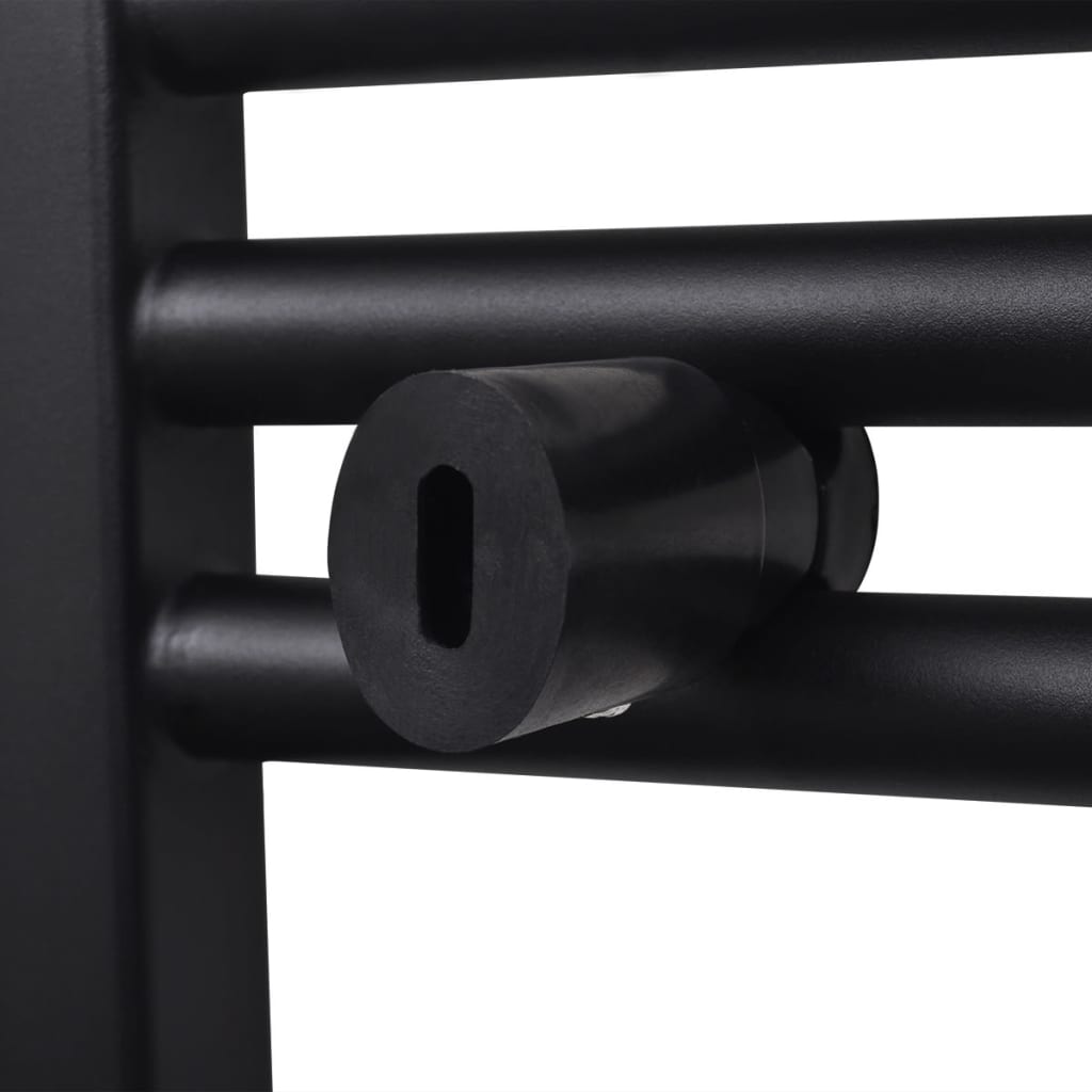Radiator port-prosop încălzire centrală baie drept negru 500 x 1160 mm Radiator port-prosop încălzire centrală baie drept negru 500 x 1160 mm