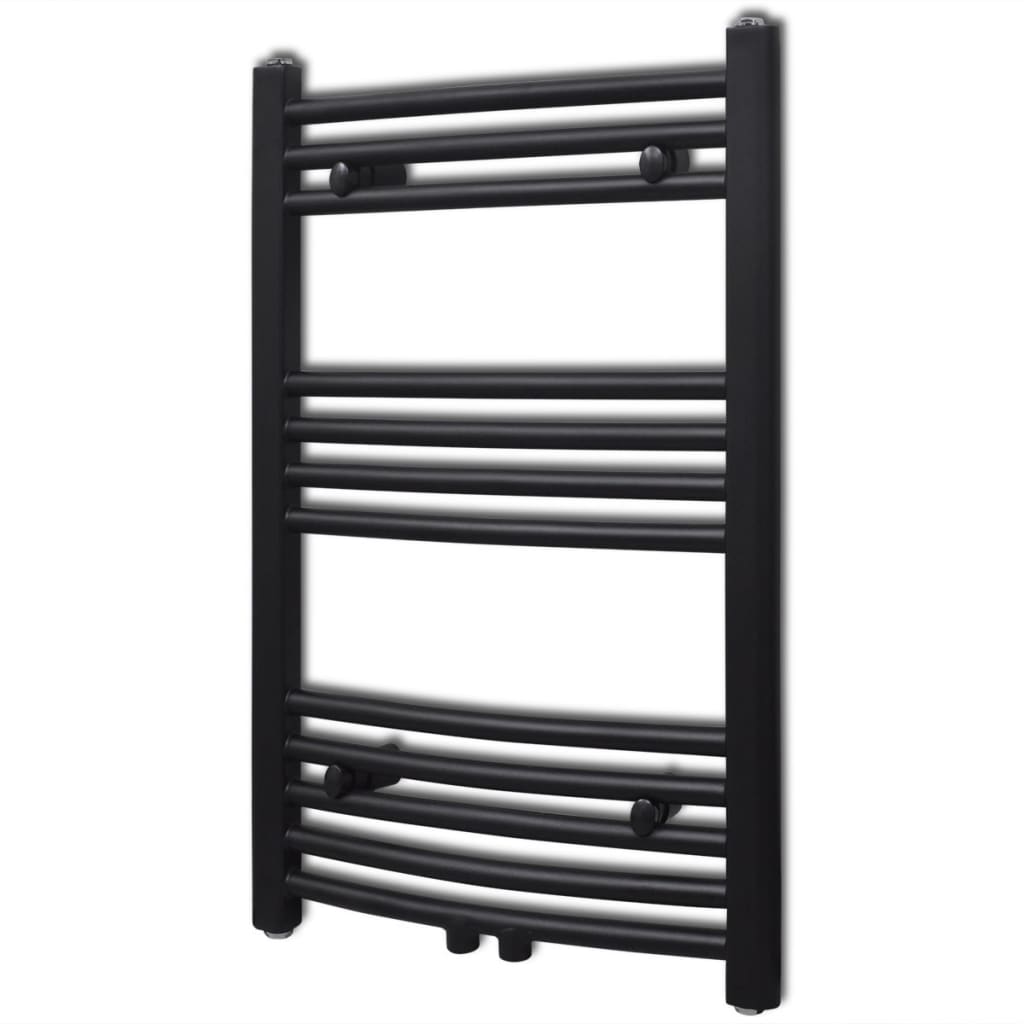 Radiator port-prosop încălzire baie, curbat, negru, 500 x 764 mm Radiator port-prosop încălzire baie, curbat, negru, 500 x 764 mm