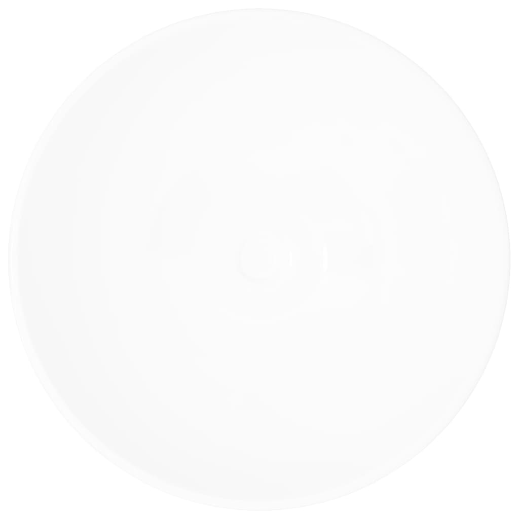 Chiuvetă ceramică pentru baie, rotundă, alb Chiuvetă ceramică pentru baie, rotundă, alb