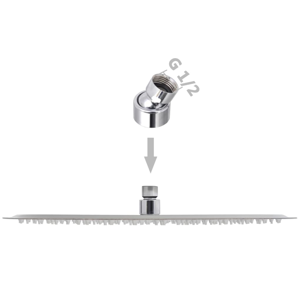 vidaXL Cap de duș rotund tip ploaie, oțel inoxidabil, 40 cm vidaXL Cap de duș rotund tip ploaie, oțel inoxidabil, 40 cm