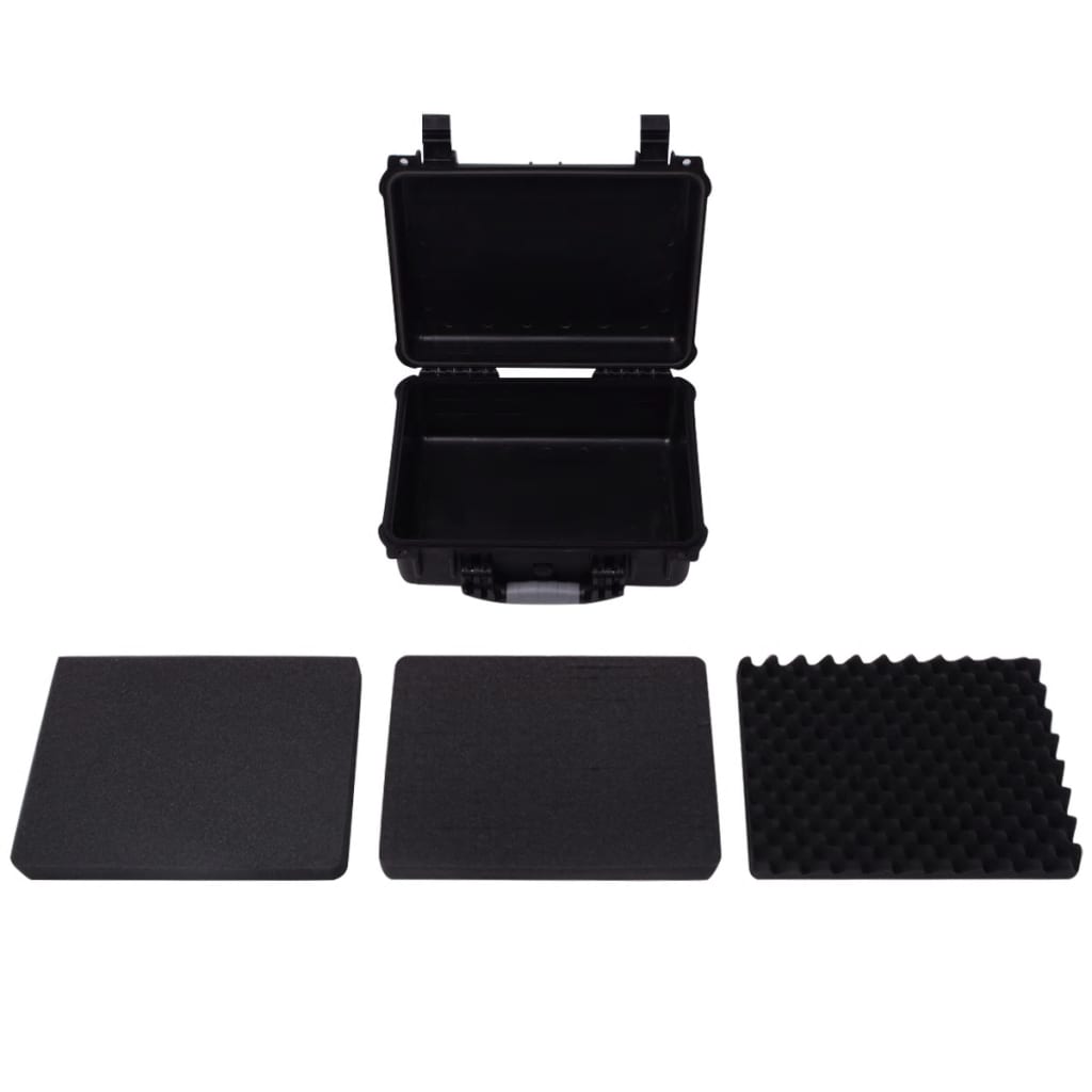 vidaXL Valiză de protecție pentru echipamente 40.6x33x17.4 cm, Negru