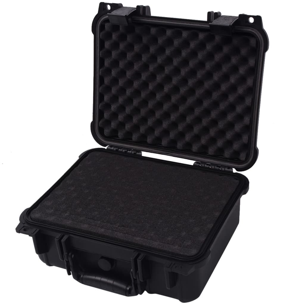vidaXL Valiză de protecție echipamente, 35 x 29 x 15 cm, negru