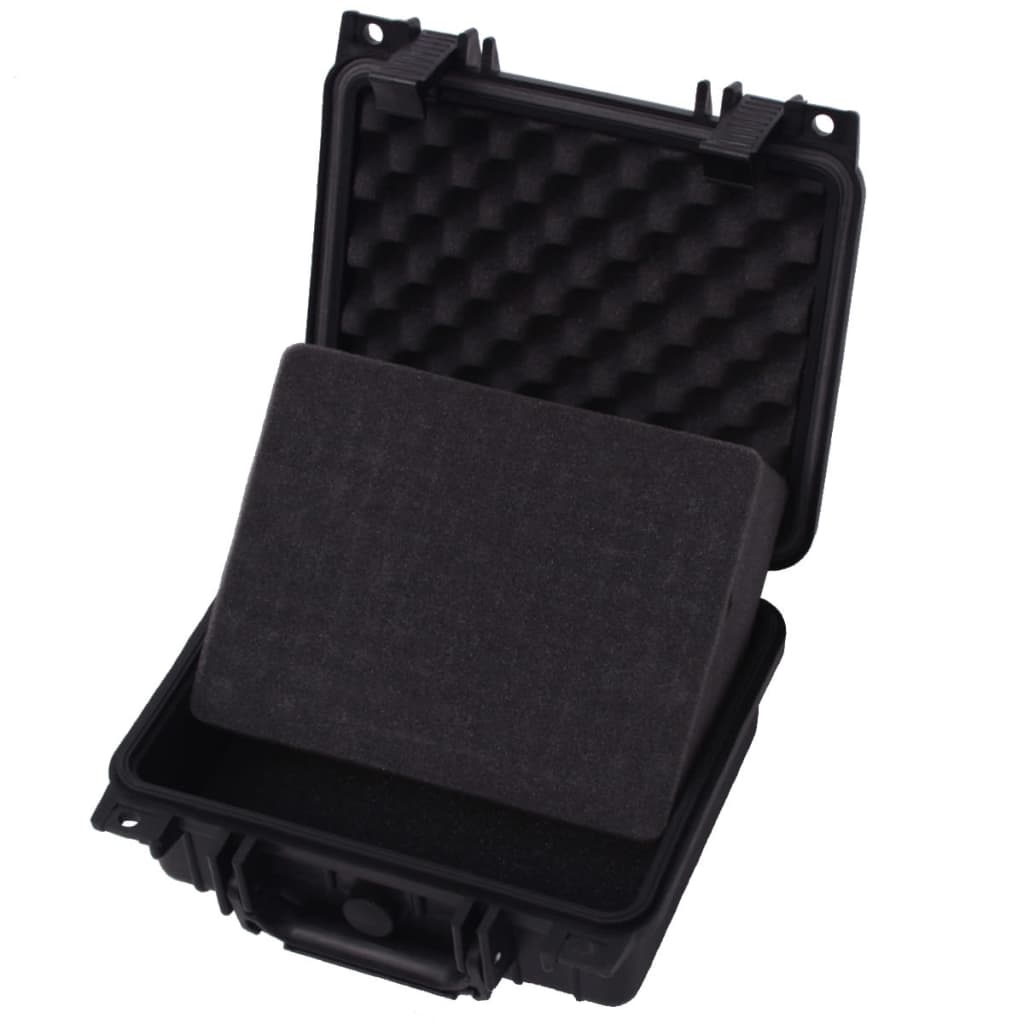 vidaXL Valiză de protecție echipamente, 27x24,6x12,4 cm, negru