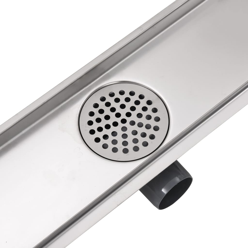vidaXL Rigolă duș liniară, model linie, oțel inoxidabil, 530 x 140 mm vidaXL Rigolă duș liniară, model linie, oțel inoxidabil, 530 x 140 mm