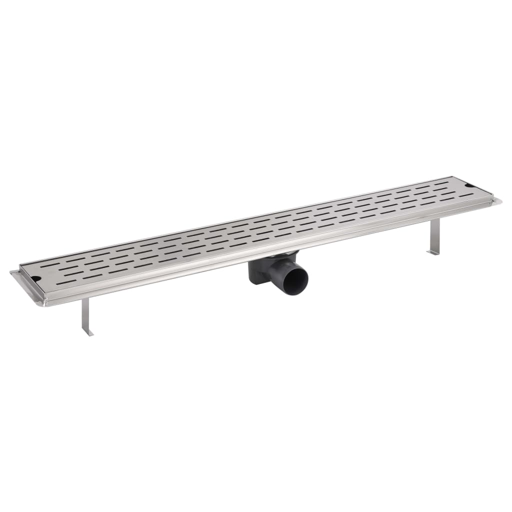 vidaXL Rigolă duș liniară din oțel inoxidabil, model linie, 830x140 mm vidaXL Rigolă duș liniară din oțel inoxidabil, model linie, 830x140 mm