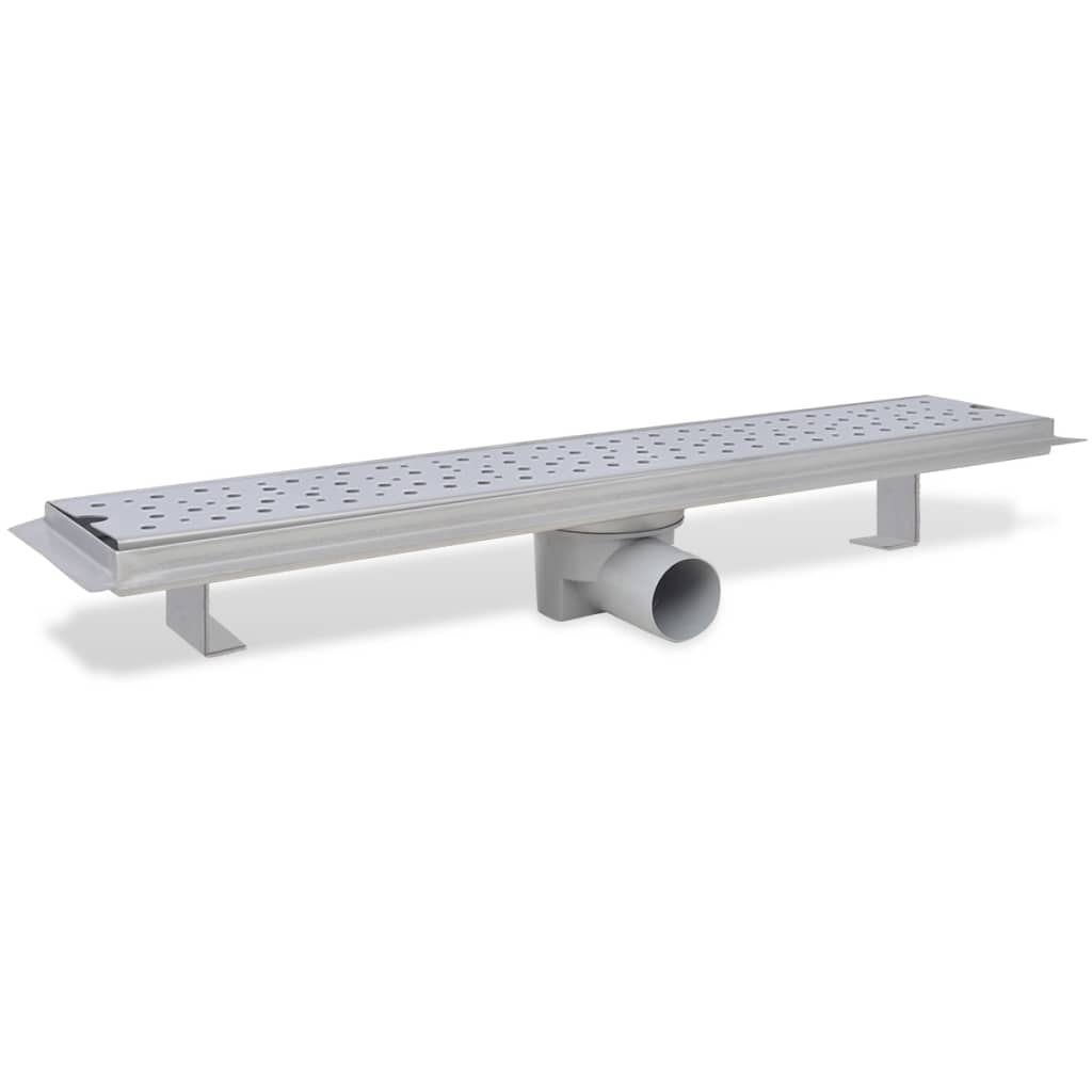 vidaXL Rigolă duș liniară, model bule, oțel inoxidabil, 630 x 140 mm vidaXL Rigolă duș liniară, model bule, oțel inoxidabil, 630 x 140 mm