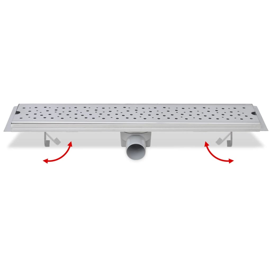 vidaXL Rigolă duș liniară, model bule, oțel inoxidabil, 630 x 140 mm vidaXL Rigolă duș liniară, model bule, oțel inoxidabil, 630 x 140 mm