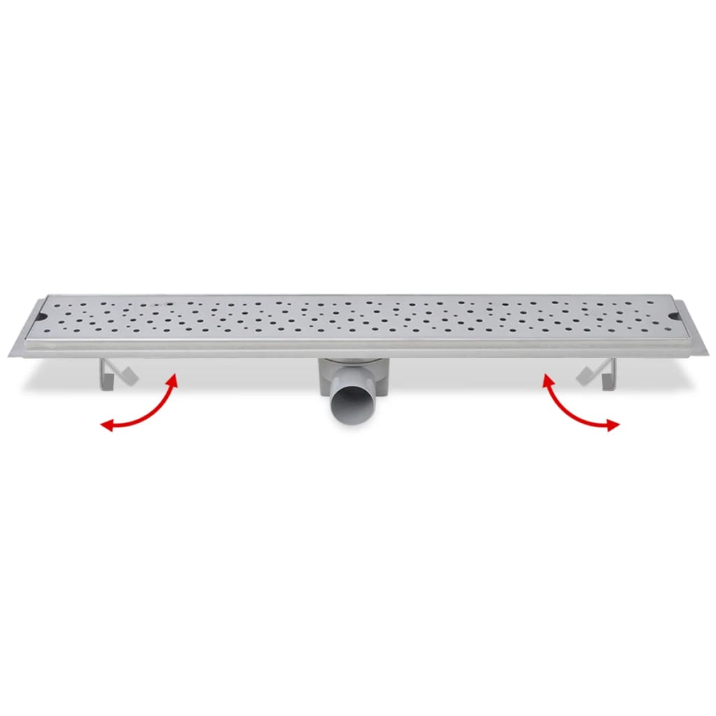 vidaXL Rigolă duș liniară, model bule, oțel inoxidabil, 730 x 140 mm vidaXL Rigolă duș liniară, model bule, oțel inoxidabil, 730 x 140 mm