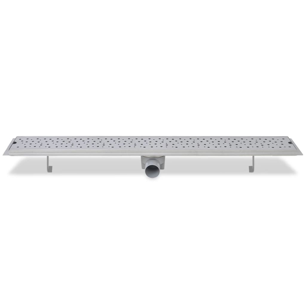 vidaXL Rigolă duș liniară, model bule, oțel inoxidabil, 930 x 140 mm vidaXL Rigolă duș liniară, model bule, oțel inoxidabil, 930 x 140 mm