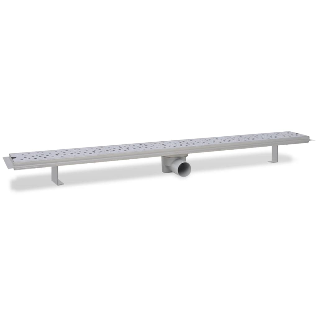 vidaXL Rigolă duș liniară, model bule, oțel inoxidabil, 1030 x 140 mm vidaXL Rigolă duș liniară, model bule, oțel inoxidabil, 1030 x 140 mm