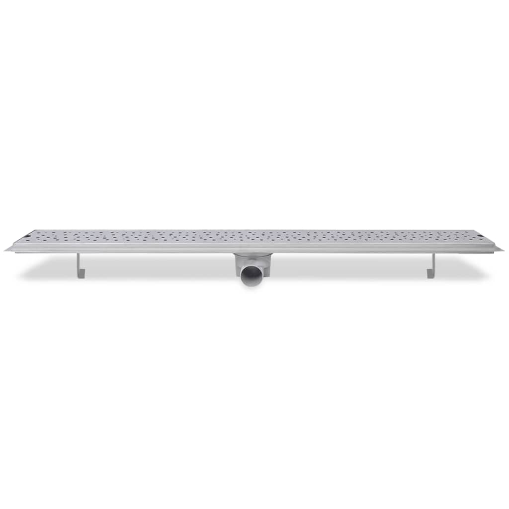 vidaXL Rigolă duș liniară, model bule, oțel inoxidabil, 1030 x 140 mm vidaXL Rigolă duș liniară, model bule, oțel inoxidabil, 1030 x 140 mm