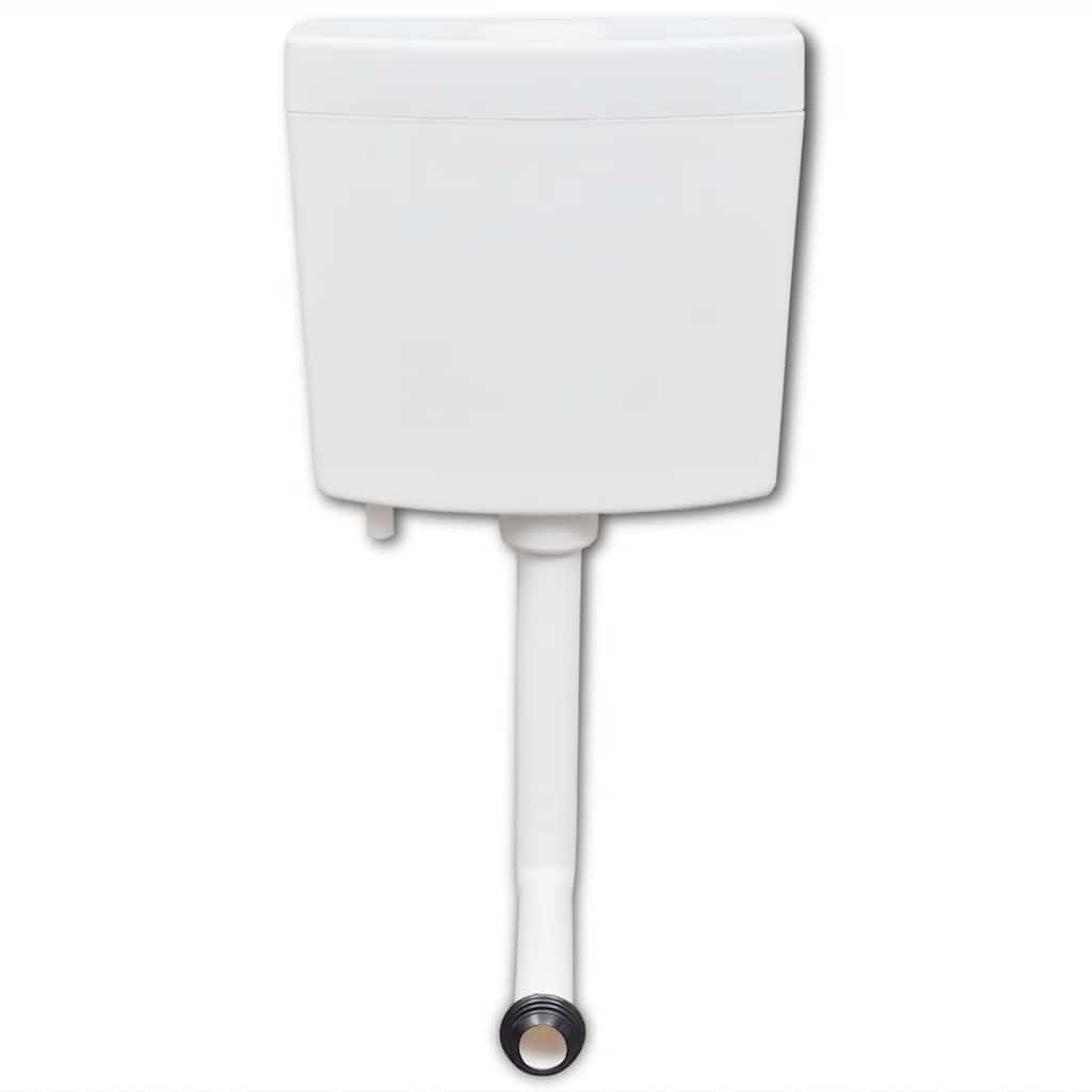vidaXL Rezervor de toaletă cu admisie de apă pe fund, 3/6 L, alb vidaXL Rezervor de toaletă cu admisie de apă pe fund, 3/6 L, alb