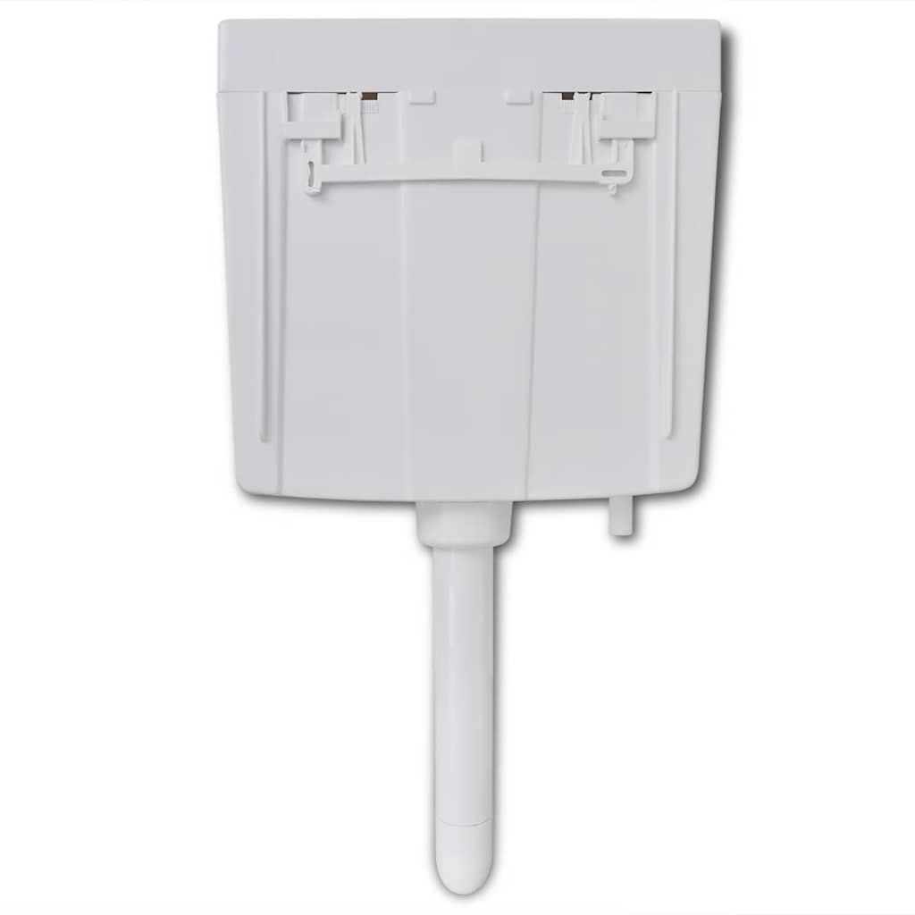 vidaXL Rezervor de toaletă cu admisie de apă pe fund, 3/6 L, alb vidaXL Rezervor de toaletă cu admisie de apă pe fund, 3/6 L, alb