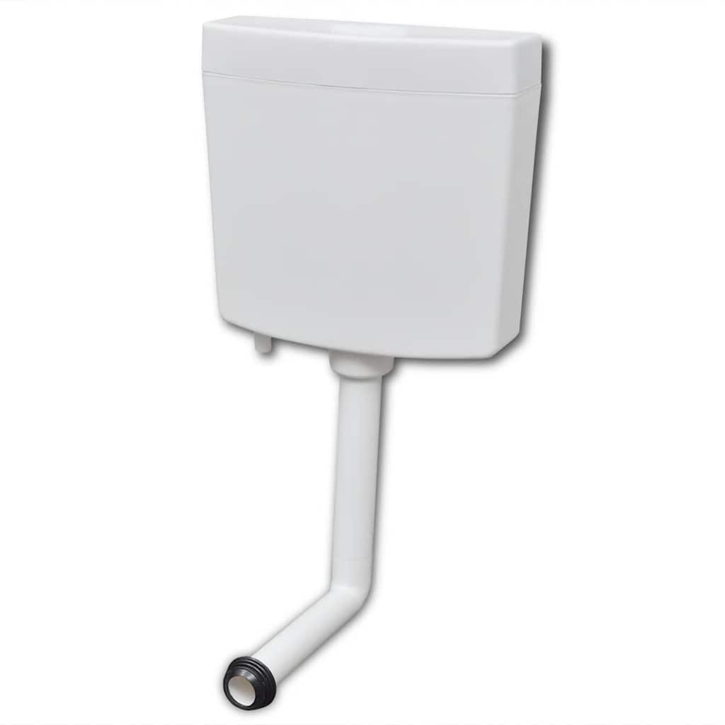 vidaXL Rezervor de toaletă cu admisie de apă pe fund, 3/6 L, alb vidaXL Rezervor de toaletă cu admisie de apă pe fund, 3/6 L, alb