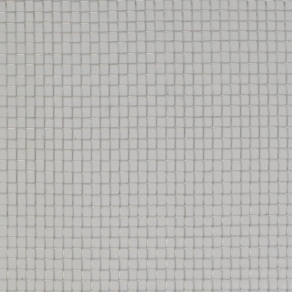 vidaXL Plasă de sârmă, argintiu, 100 x 500 cm, oțel inoxidabil