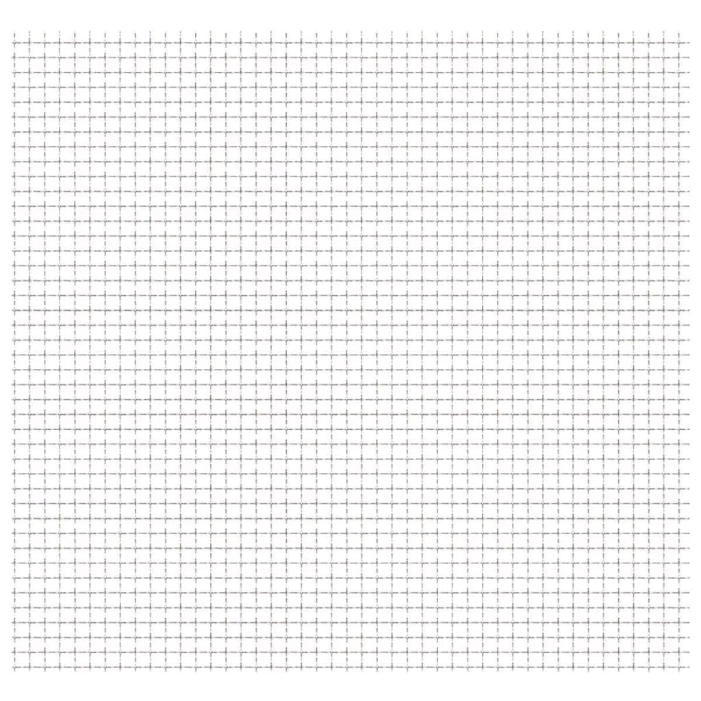 vidaXL Gard sârmă sertizată, 50x50 cm, 21x21x2,5 mm, oțel inoxidabil