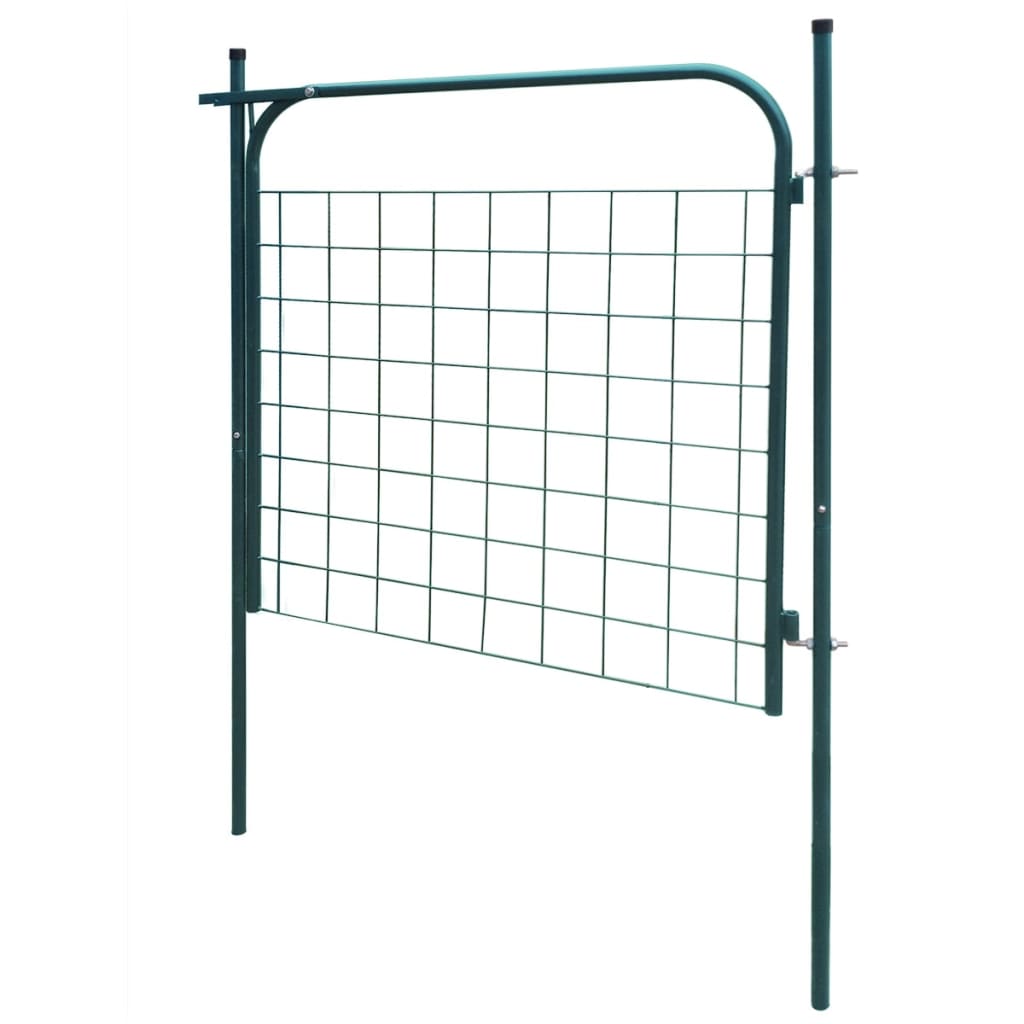 vidaXL Poartă pentru gard de gradină 100 x 100 cm verde