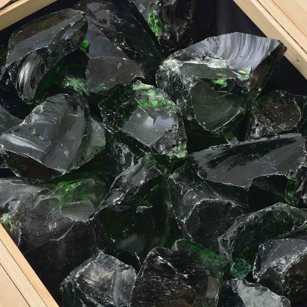 vidaXL Pietre gabion sticlă 60-120 mm 25 kg, Verde vidaXL Pietre gabion sticlă 60-120 mm 25 kg, Verde