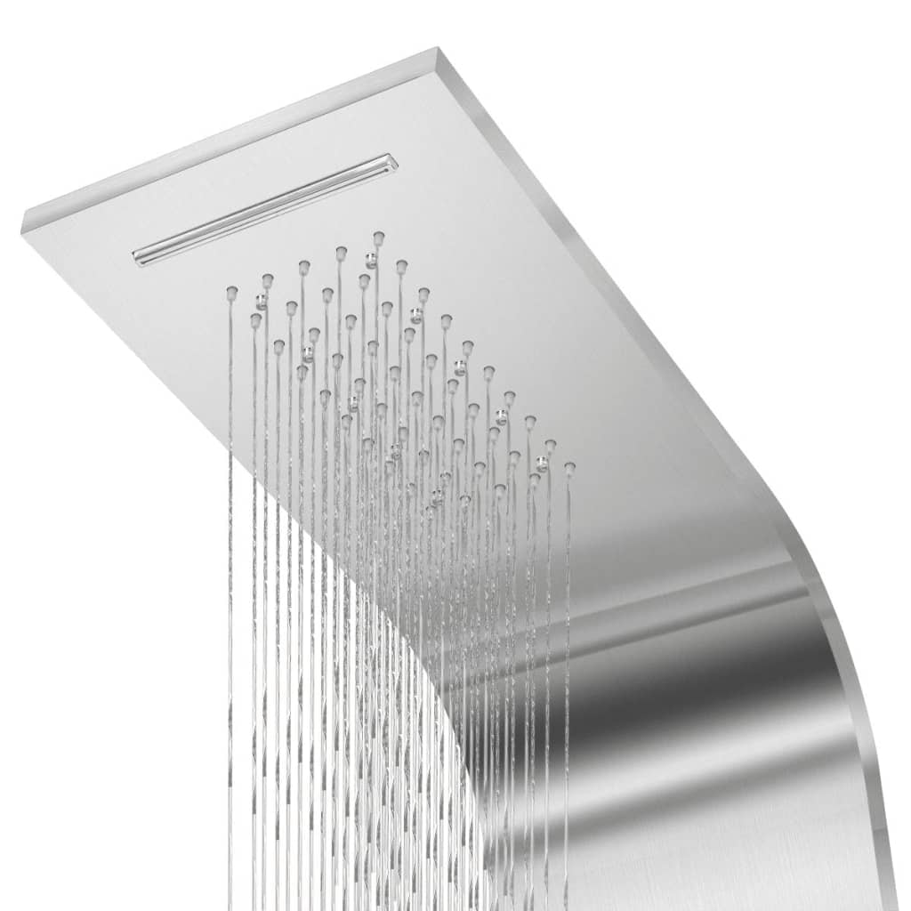 vidaXL Sistem panou de duș curbat, oțel inoxidabil vidaXL Sistem panou de duș curbat, oțel inoxidabil
