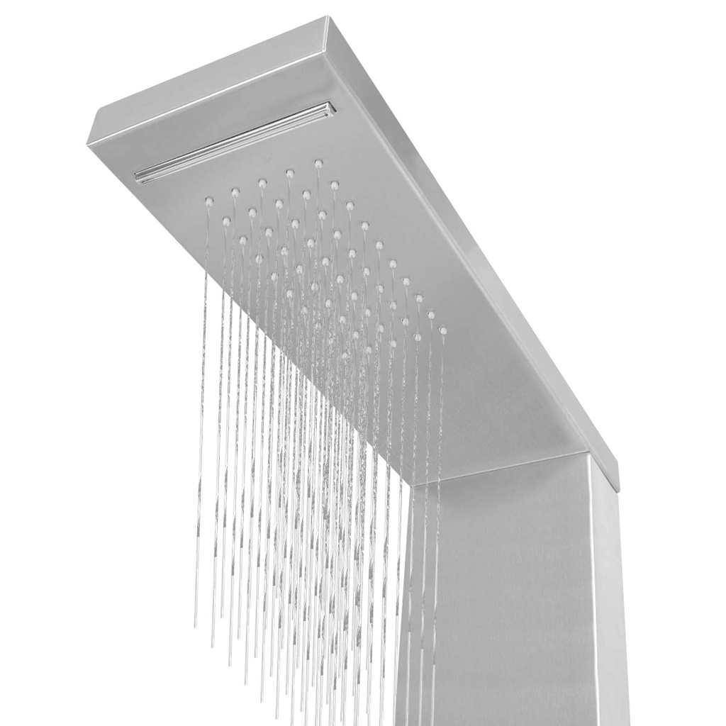 vidaXL Sistem panel de duș, pătrat, oțel inoxidabil vidaXL Sistem panel de duș, pătrat, oțel inoxidabil