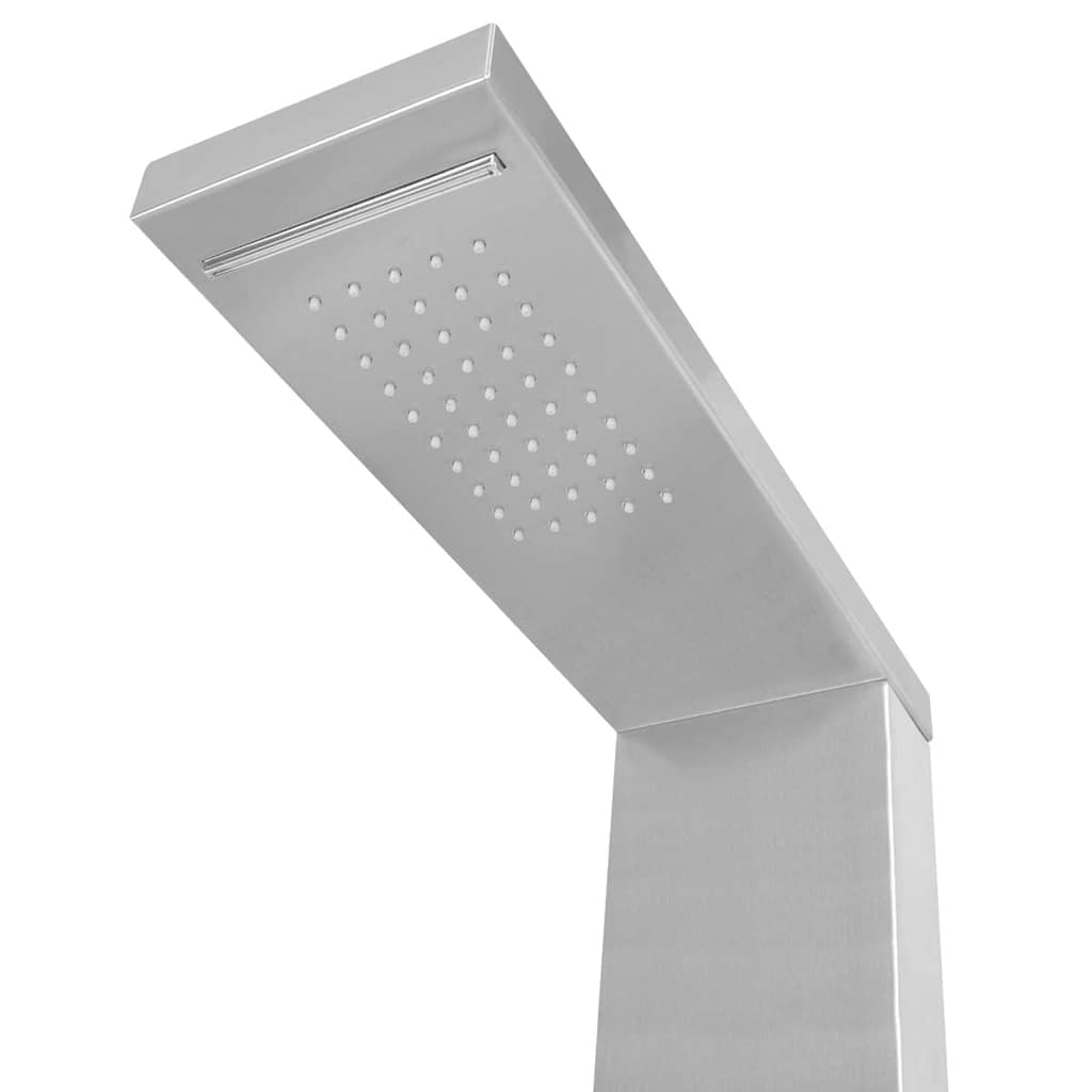 vidaXL Sistem panel de duș, pătrat, oțel inoxidabil vidaXL Sistem panel de duș, pătrat, oțel inoxidabil