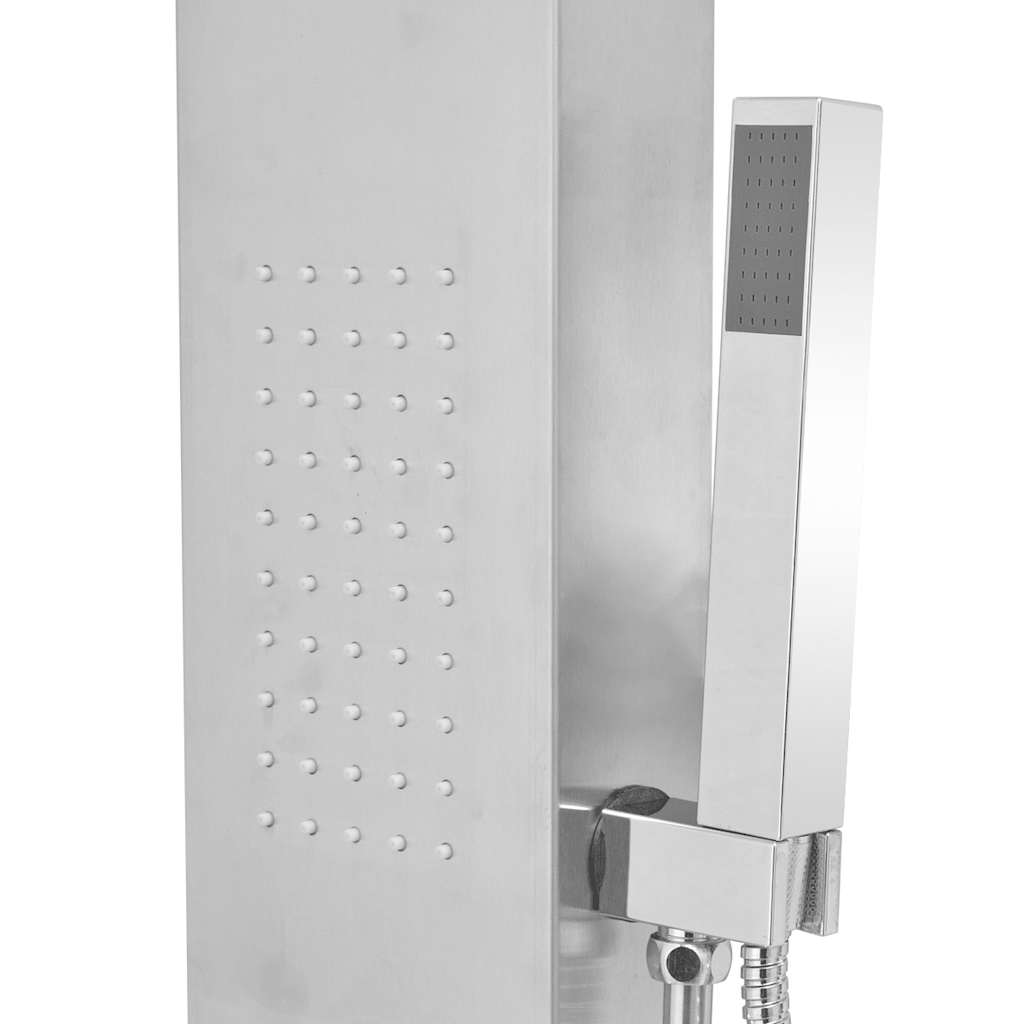 vidaXL Sistem panel de duș, pătrat, oțel inoxidabil vidaXL Sistem panel de duș, pătrat, oțel inoxidabil